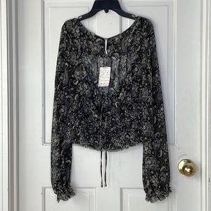 Free People Floral Blouse